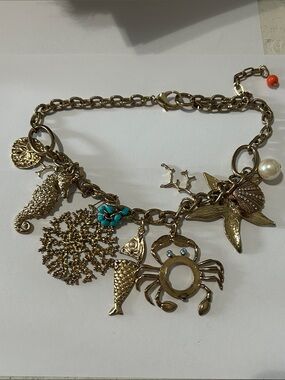 Gold-Tone Sea Life Necklace